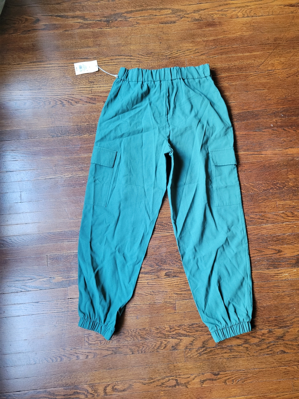 A New Day Cargo Jogger Hi Rise Teal Cove Pants Rayon Utility Casual Size 6 New - Picture 13 of 15